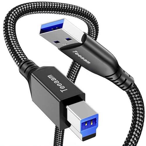 Teeaam USB 3.0 Kabel 3M USB A-Stecker zu USB B-Stecker Datenkabel bis zu 5Gbit/s für z.B. mit Dockingstation, USB 3.0 Hub, Externen Festplatten, Drucker, Scanner, Multifunktionsdruckern usw Teeaam USB 3.0 Kabel 3M USB A-Stecker zu USB B-Stecker Datenkabel bis zu 5Gbit/s für z.B. mit Dockingstation, USB 3.0 Hub, Externen Festplatten, Drucker, Scanner, Multifunktionsdruckern usw von Teeaam