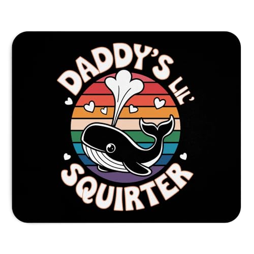 Lustiges Mauspad mit Aufschrift "Daddy's Lil' Squirter", für Erwachsene, lustiges Mauspad, Witz, Geschenk für mich, Arbeit von zu Hause, Büro, Dekoration, sarkastische Frauen, Geschenk, unangemessenes Lustiges Mauspad mit Aufschrift "Daddy's Lil' Squirter", für Erwachsene, lustiges Mauspad, Witz, Geschenk für mich, Arbeit von zu Hause, Büro, Dekoration, sarkastische Frauen, Geschenk, unangemessenes von Teegarb Letter Blanket