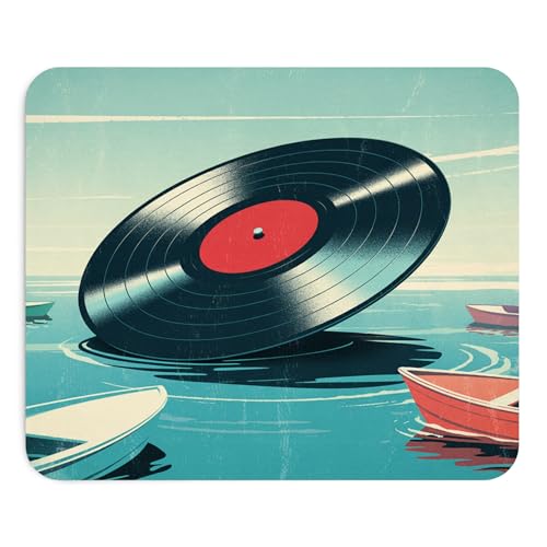 Mauspad aus Vinyl mit Illustration über dem Meer, DJ, lustige Musik, 22 x 18 cm, rutschfeste Gummiunterlage, Büro, Laptop, Schreibtisch, kreatives Geschenk, originell Mauspad aus Vinyl mit Illustration über dem Meer, DJ, lustige Musik, 22 x 18 cm, rutschfeste Gummiunterlage, Büro, Laptop, Schreibtisch, kreatives Geschenk, originell von Teegarb Letter Blanket