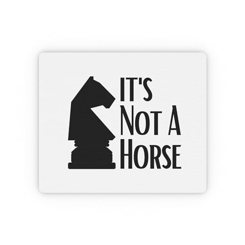Mauspad mit Aufschrift "That's Not A Horse Checkmate", rechteckig, 23,6 x 19,8 cm Mauspad mit Aufschrift "That's Not A Horse Checkmate", rechteckig, 23,6 x 19,8 cm von Teegarb Letter Blanket