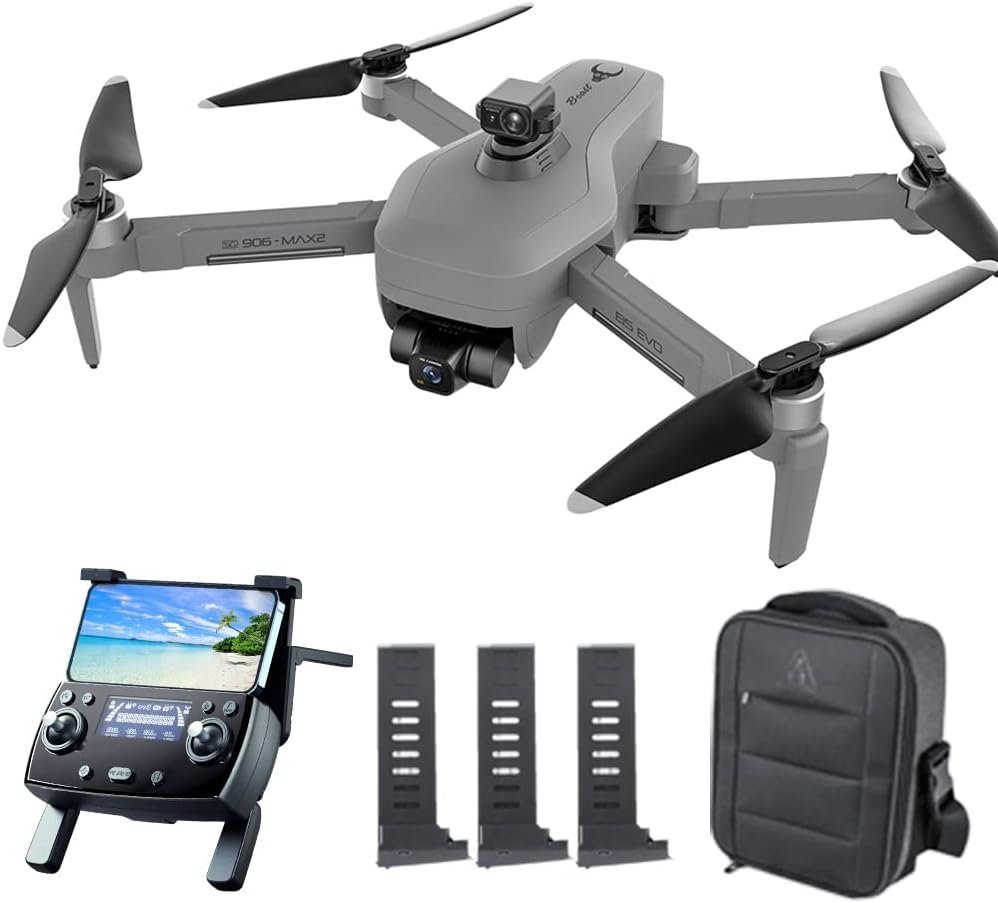 Teeggi ZLL SG906 MAX2 GPS 4km Kontrollabstand Drohne (mit Kamera EIS 4K HD360 Grad Laser Hindernis Vermeidung 3Achsen Gimbal) von Teeggi