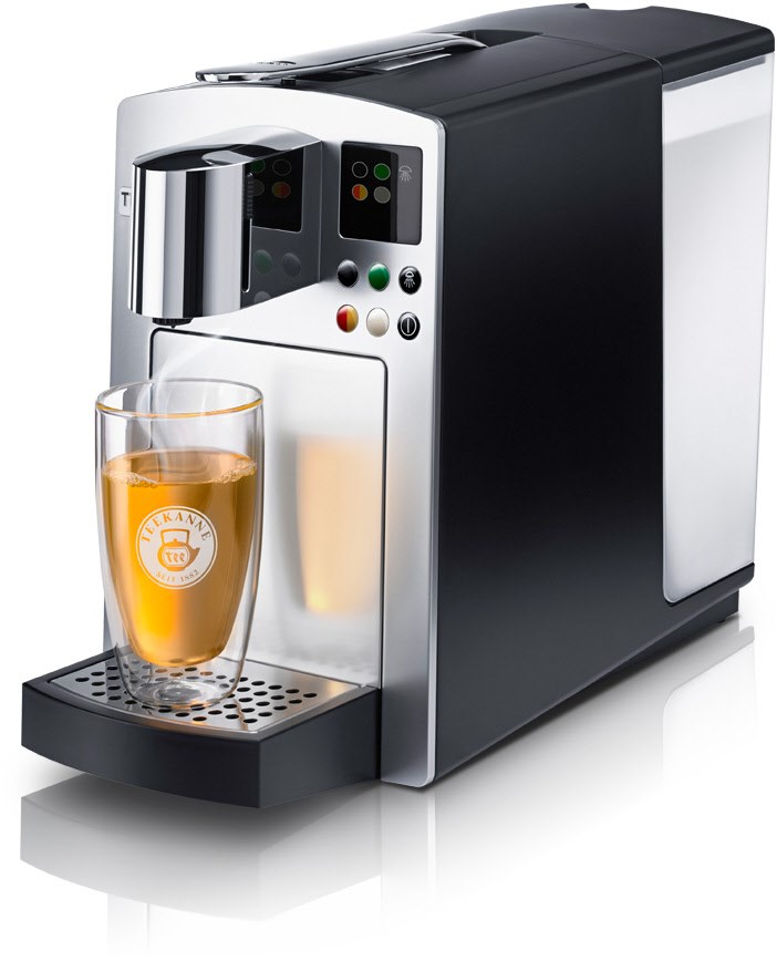 Tea Lounge Kapsel-Automat brilliant silver von Teekanne