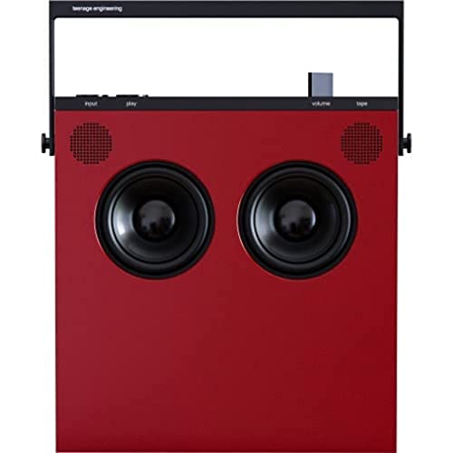 Teenage Engineering OB-4 Red EU - Magic Radio Tragbarer Stereo-Lautsprecher mit integriertem Loop-Recorder und Bandtransport von Teenage Engineering