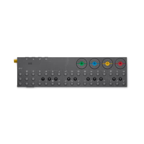 Teenage Engineering OP-Z All-in-One-Synthesizer (Multi-Speed 16-Spur-Sequenzer, ultrastabiles Gehäuse, Bluethooth, Maße: 212,5 x 57,5 x 10 mm), Grau von Teenage Engineering