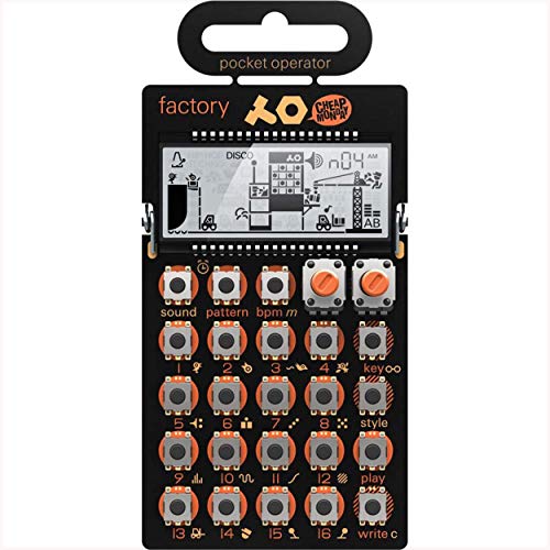 Teenage Engineering PO -16 factory - Lead Synthesizer (16 Step Sequenzer, 15 Sounds, Micro Drum Maschine, 16 Samples, Lautsprecher, Line In/Out, LCD-Display) von Teenage Engineering