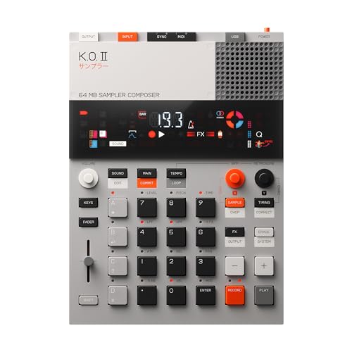 teenage engineering EP–133 K.O. II sampler, drum machine and sequencer with built-in microphone and effects von Teenage Engineering