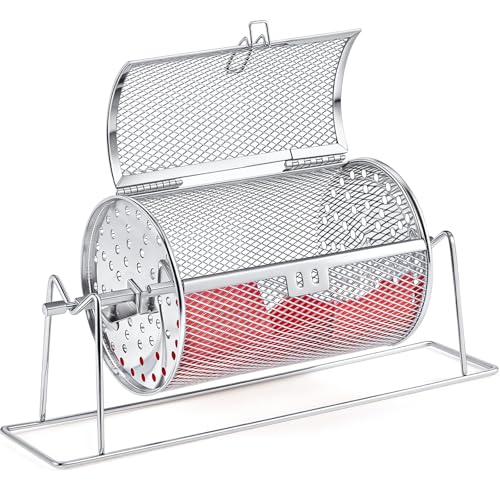 Teenyyou Kleine Tombola-Trommel, 17,8 x 11,9 cm, verbesserter Ticket-Spinner für 600 Tickets, Tombolad-Spinner mit Ständer, Trommelkäfig für Spiele, Veranstaltungen (Silber) von Teenyyou