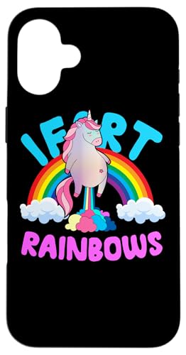 Einhorn I Furz Regenbogen, lustig, süß, sarkastischer Humor Hülle für iPhone 16 Plus von Teerex Apparel