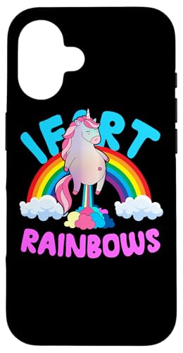 Einhorn I Furz Regenbogen, lustig, süß, sarkastischer Humor Hülle für iPhone 16 Einhorn I Furz Regenbogen, lustig, süß, sarkastischer Humor Hülle für iPhone 16 von Teerex Apparel
