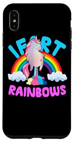 Einhorn I Furz Regenbogen, lustig, süß, sarkastischer Humor Hülle für iPhone XS Max von Teerex Apparel