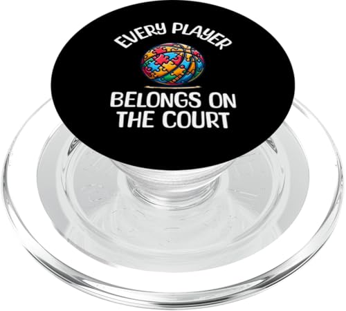 Basketball Autismus Bewusstsein Jeder Spieler gehört PopSockets PopGrip für MagSafe von Tees For Every Player Autism Awareness