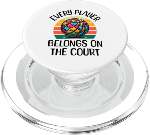 Basketball Autismus Bewusstsein Jeder Spieler gehört PopSockets PopGrip für MagSafe von Tees For Every Player Autism Awareness