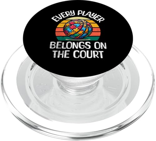 Basketball Autismus Bewusstsein Jeder Spieler gehört PopSockets PopGrip für MagSafe von Tees For Every Player Autism Awareness
