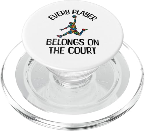 Basketball Autismus Bewusstsein Jeder Spieler gehört PopSockets PopGrip für MagSafe von Tees For Every Player Autism Awareness
