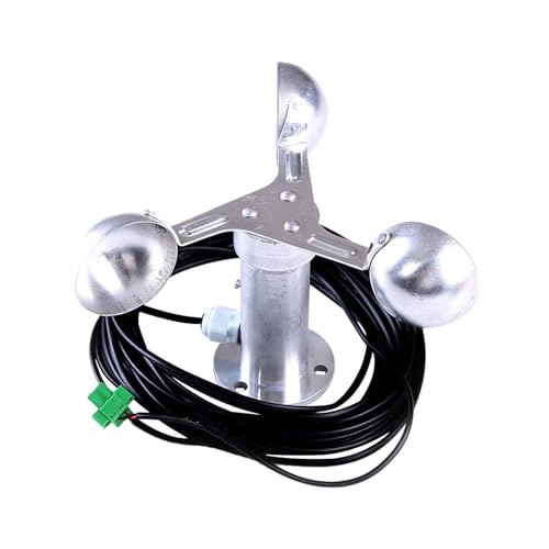 Anemometer, Windgeschwindigkeitstest und Richtungsmessung, Aluminium, 22 cm, ideal für Kraftwerke und Wetterstationen Anemometer, Windgeschwindigkeitstest und Richtungsmessung, Aluminium, 22 cm, ideal für Kraftwerke und Wetterstationen von Teesea
