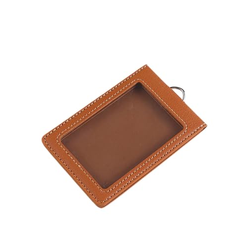 Ausweishalter – doppelseitiger Karten-Organizer für Einkaufen, Pendeln, Business und Arbeit – PU-Leder – kompaktes Design von Teesea