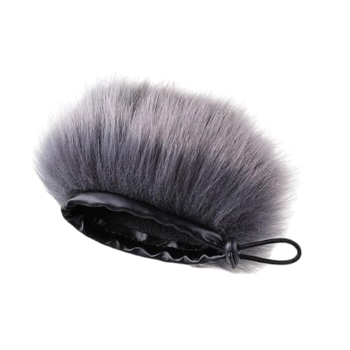 Teesea Mikrofon-Windschutz für Zoom H1N, 5,5 cm Kunstfell-Windschutzscheibenabdeckung, Rauschunterdrückung, Mikrofonmuff von Teesea