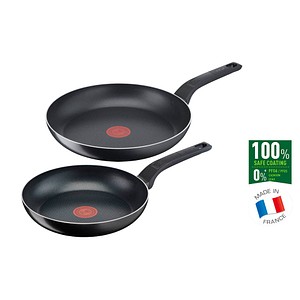 Tefal® Pfannen-Set Cook & Clean schwarz 24,0 und 28,0 cm 2-tlg. von Tefal®