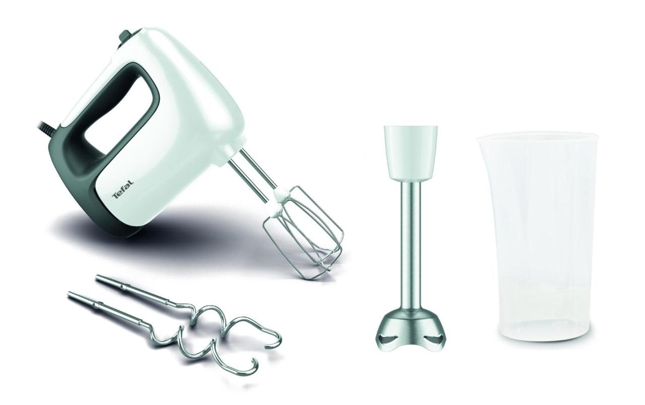 Tefal Prep'Mix HT4621 Handmixer 500 W, Weiß von Tefal®