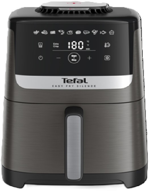 EY551H Easy Fry Silence Essential Heißluft-Fritteuse dunkelgrau EY551H Easy Fry Silence Essential Heißluft-Fritteuse dunkelgrau von Tefal