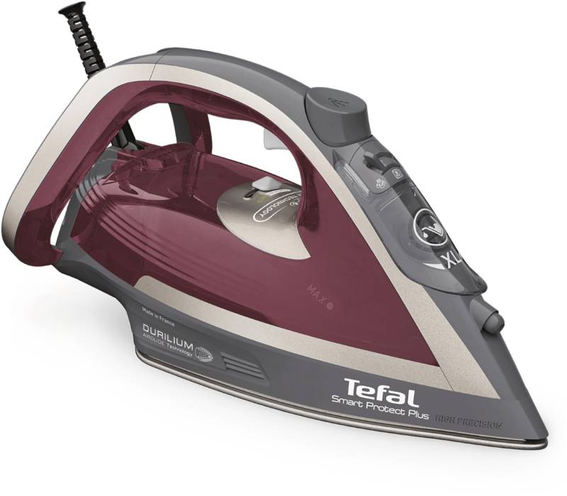 FV 6870 Smart Protect Plus Dampfbügeleisen grau/dunkelrot von Tefal