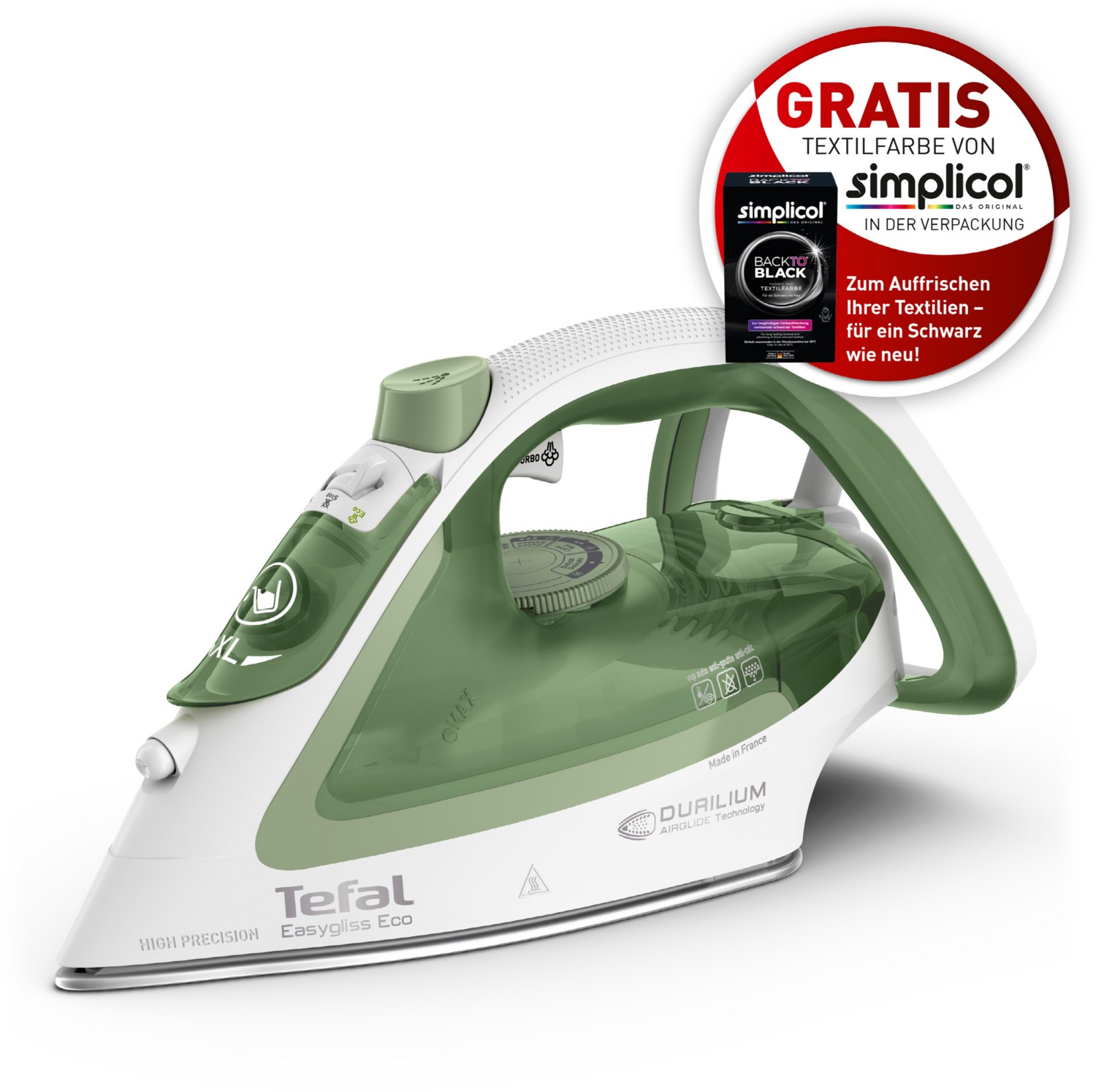 FV5781 Easygliss Eco + Simplicol Dampfbügeleisen FV5781 Easygliss Eco + Simplicol Dampfbügeleisen von Tefal