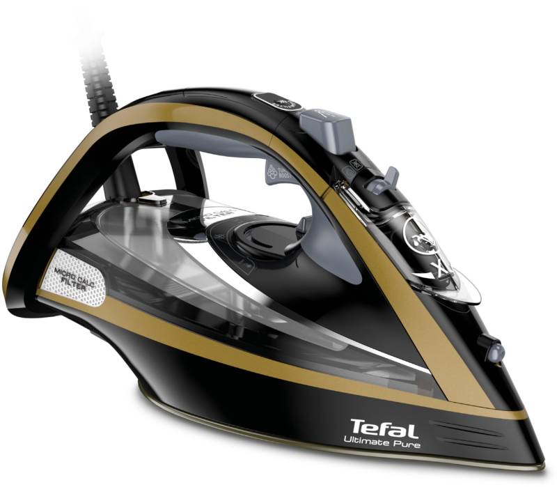 FV9847 Ultimate Pure Dampfbügeleisen schwarz/gold von Tefal