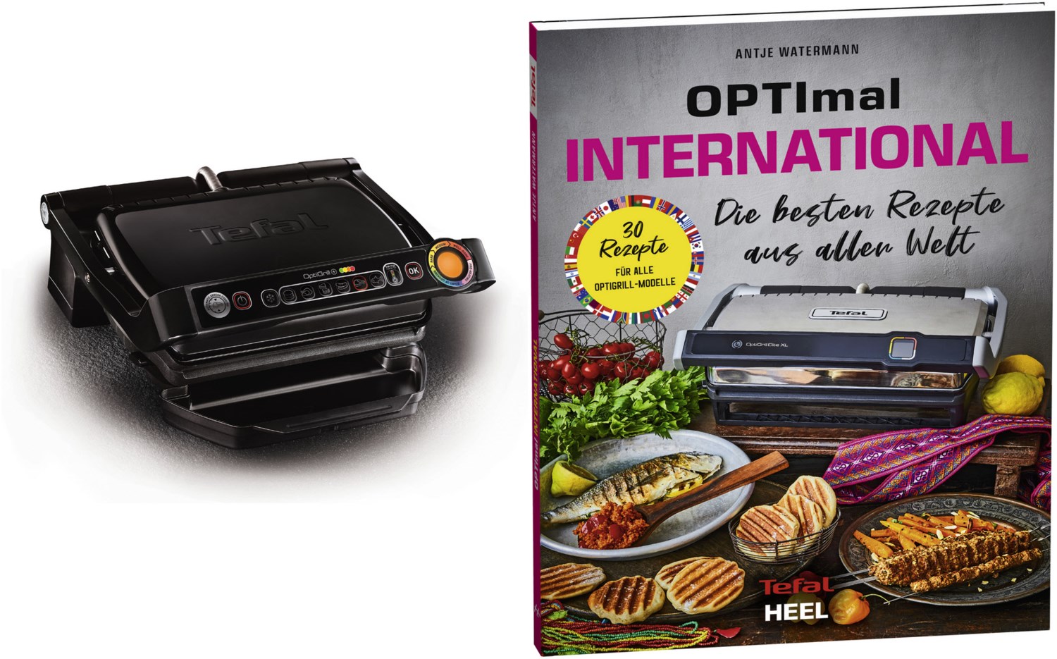 GC7128 Kontaktgrill schwarz von Tefal