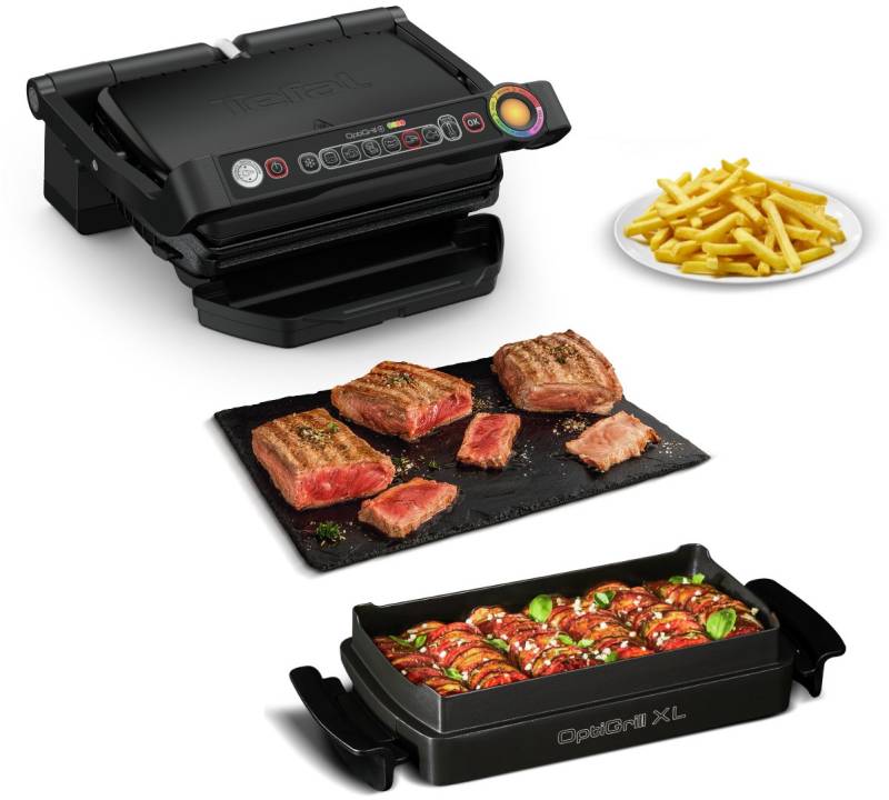 GC7148 Optigrill Snacking & Baking Kontaktgrill schwarz von Tefal