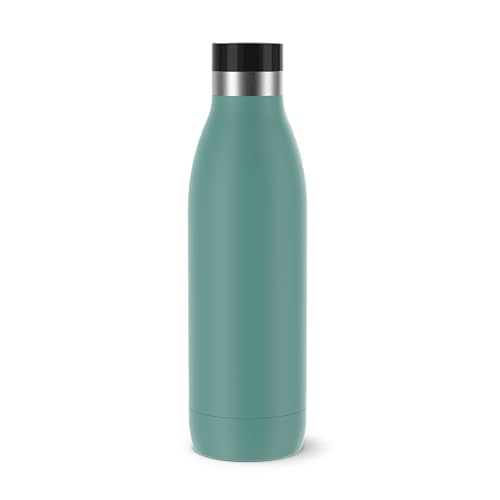 TEFAL BLUDROP Color Trinkflasche, wiederverwendbare Edelstahlflasche, nachhaltig, Pulverbeschichtung, ergonomisch, einfaches Trinken, Heiß- & Kaltgetränke, spülmaschinenfest, auslaufsicher, 0,7 L, von Tefal