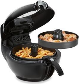 Tefal ActiFry Genius XL YV9708 Fritteuse Heißluftfritteuse Doppel Schwarz 1500 W (YV9708) - Sonderposten von Tefal