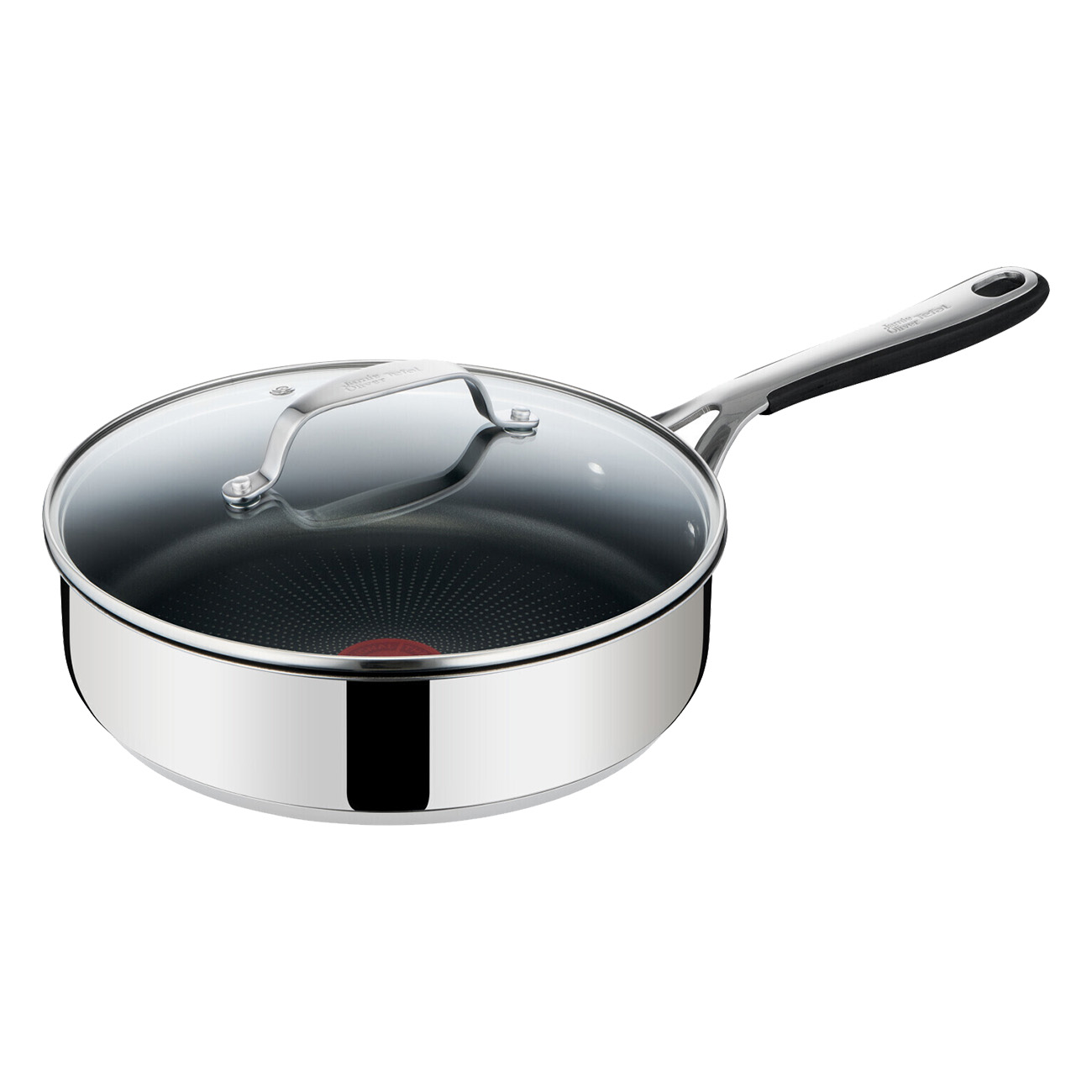 Tefal E3143244 | Schmorpfanne | 25cm Durchmesser | Edelstahl | Mit Deckel | 3,2L Volumen | F?r alle Herdarten | Backofen tauglich | Thermo-Signal von Tefal