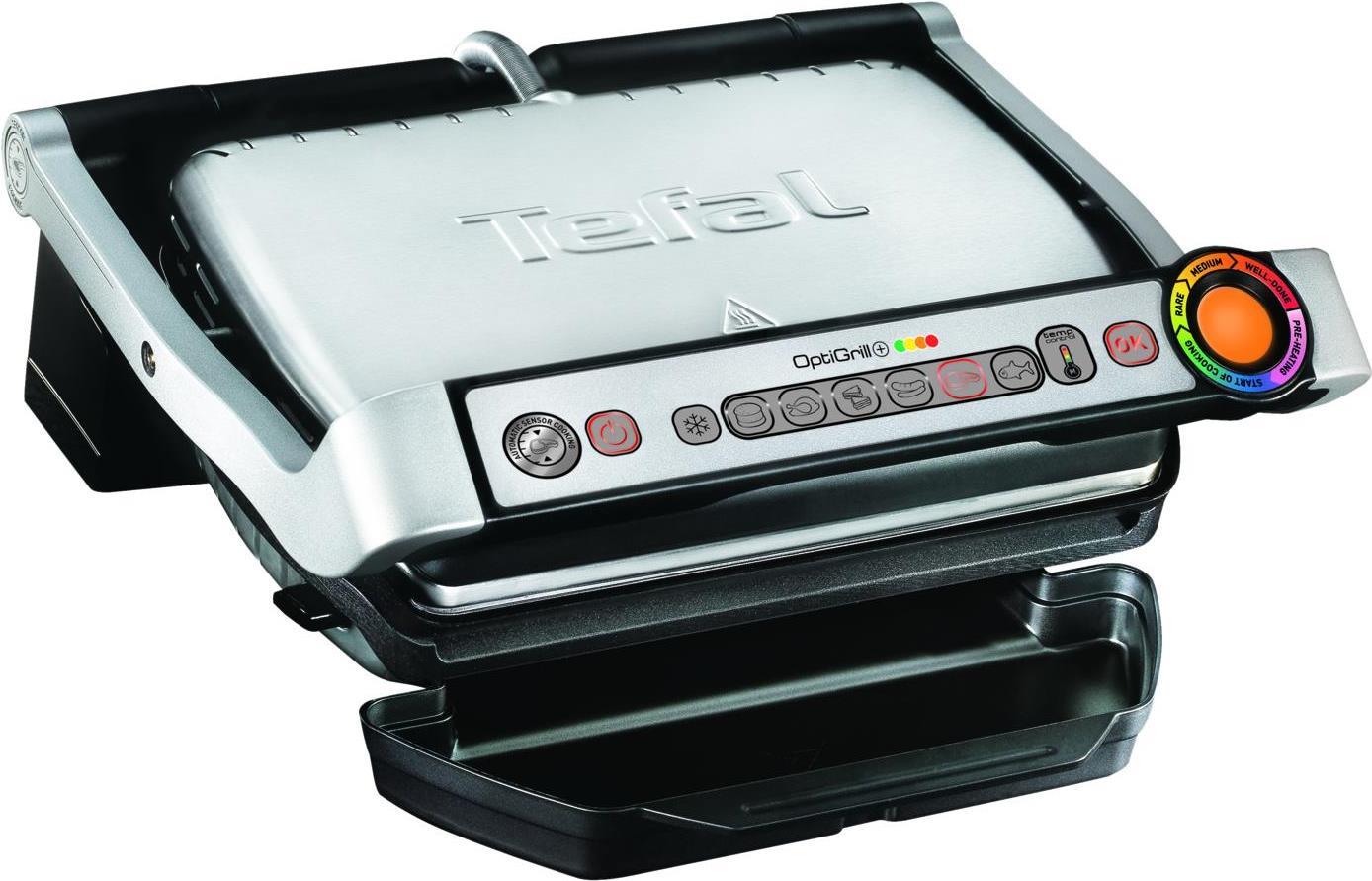 Tefal GC716D - Schwarz - Metallisch - Edelstahl - Tisch - Tasten - Rost - 300 x 200 mm (GC 716 D) von Tefal