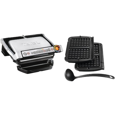 Tefal GC716D12 OptiGrill+ Kontaktgrill inkl. Waffelplatten von Tefal