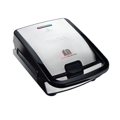 Tefal SW854D Waffeleisen Snack Collection 700W 4 Platten Schwarz/Edelstahl Tefal SW854D Waffeleisen Snack Collection 700W 4 Platten Schwarz/Edelstahl von Tefal