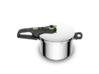 Tefal Secure Trendy Schnellkochtopf ohne Korb 6 L P25807, 6 l, Keramik, Gas, Halogen, Induktion, Versiegelte Platte, Edelstahl, 22 cm, Edelstahl, Schwarz von Tefal