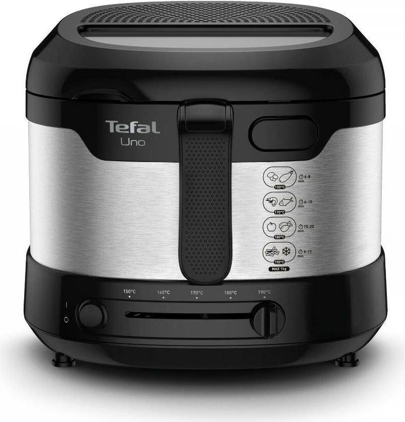 Tefal Uno FF215D Fritteuse Eins/Eine(r) Schwarz - Edelstahl Eigenständig 1600 W (FF215D) von Tefal