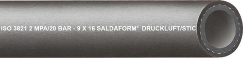 40 Mtr. Teguma Argonschlauch SALDAFORM®/SCHWARZ ID 6,3mm Wandst.3,5mm AD 13,3mm von Teguma