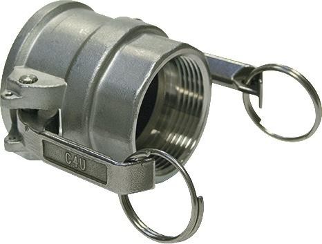 Teguma Hebelarmk.Kamlok Typ D VA (1.4408) m.PTFE Dicht.47,80mm 1 1/2 Zoll von Teguma