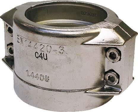 Teguma Klemmschale VA (1.4408) 50,0mm Spannber.min.59mm Spannber.max.62mm von Teguma
