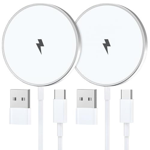 15W Mag-Safe Ladegerät 2Pack, 2M Wireless Charger für iPhone 16/15 Pro Max/15 Plus/15 Pro/15/14/14 Plus/13/12/11, Induktive ladestation iPhone Kabelloses Ladegerät Induktives iPhone ladegerät 15W Mag-Safe Ladegerät 2Pack, 2M Wireless Charger für iPhone 16/15 Pro Max/15 Plus/15 Pro/15/14/14 Plus/13/12/11, Induktive ladestation iPhone Kabelloses Ladegerät Induktives iPhone ladegerät von Teione