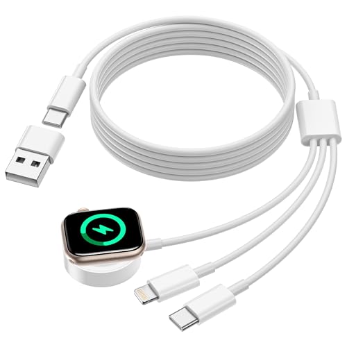 3 in 2 Ladekabel for Apple Watch Ladegerät, 2M iWatch ladekabel Apple Watch Charger Magnetisch Ladegerät Apple Watch und iPhone Ladekabel USB C für apple watch Serie 9/8/7/6/Ultra, iPhone 16/15/14/13 3 in 2 Ladekabel for Apple Watch Ladegerät, 2M iWatch ladekabel Apple Watch Charger Magnetisch Ladegerät Apple Watch und iPhone Ladekabel USB C für apple watch Serie 9/8/7/6/Ultra, iPhone 16/15/14/13 von Teione