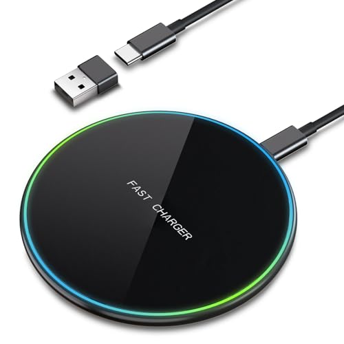 Wireless Charger, 15W Induktive ladestation iPhone Induktives Ladegerät für iPhone 16/15/14/13/12/11 Pro Max, Induktive Ladestation Samsung Kabelloses Ladegerät für Samsung Galaxy S25/S24/S23/S22/S21 Wireless Charger, 15W Induktive ladestation iPhone Induktives Ladegerät für iPhone 16/15/14/13/12/11 Pro Max, Induktive Ladestation Samsung Kabelloses Ladegerät für Samsung Galaxy S25/S24/S23/S22/S21 von Teione
