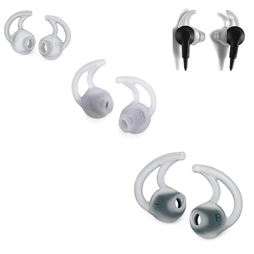 Tek-Tres Ersatz-Ohrstöpsel aus weichem Silikon, für Bose In-Ear-Kopfhörer, klein, mittel, groß, 3 Paar von TekTres