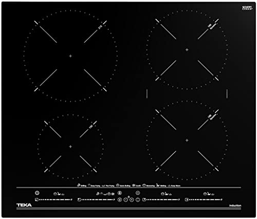 60cm Induktionskochfeld mit 4 Kochzonen und 8 Direktwahlfunktionen, Sensorbedienung von Teka
