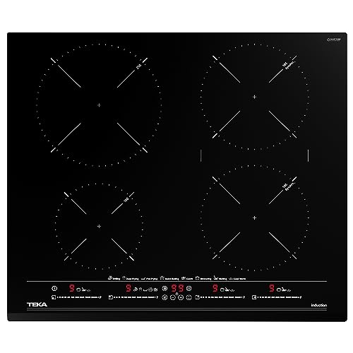 TEKA Induktionskochfeld mit 4 Kochzonen, Kochfeld mit Topferkennung, 8 Direktwahlfunktionen inkl. Warmhalten und Synchro, Kindersicherung – 60 cm von Teka