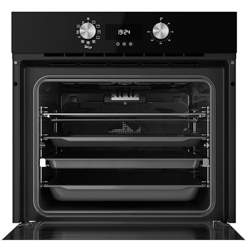 TEKA Multifunktions-Backofen – Ofen und AirFryer mit 9 Kochfunktionen, knuspriges Frittieren mit Heißluft und ohne Öl, Einbaugerät – 60 cm, 70 Liter, Schwarz von Teka