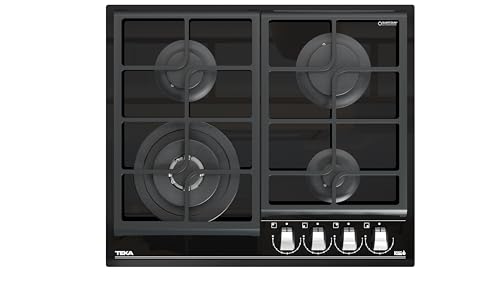 Teka 112570169, Gaskochfeld, 60 cm GZC 64320 XBC BK (E4), Urban black/ceramic glass von Teka