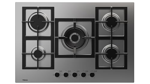 Teka 112610031, Gaskochfeld, 70 cm EFX 70.1 5G AI AL DR CI NAT (E4), Inox von Teka