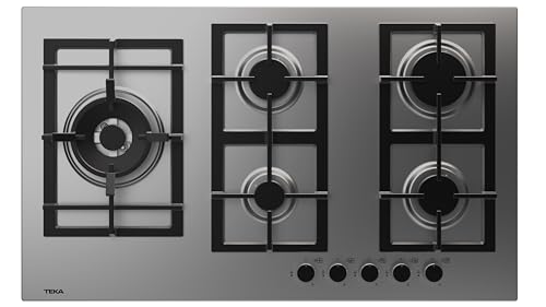 Teka 112610033, Gaskochfeld, 86 cm EFX 90.1 5G AI AL DR CI NAT LEFT (E4), Inox von Teka